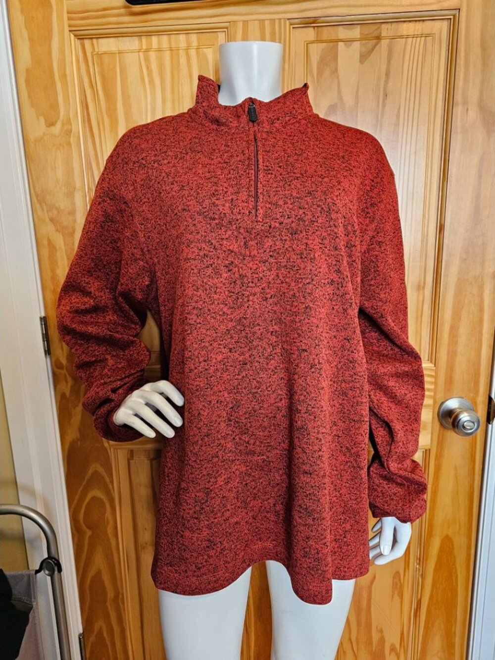 💙 45. Wrangler Men's Size Extra Large Zippered Pullover Sweater